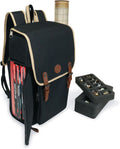 Designer Edition Dnd Backpack - Stylish RPG Backpack for Dungeons and Dragons - Travel Dnd Bag Fits 4 Books and Binder with Miniature Storage, Map Holder, Comfortable Shoulder Straps (Black)