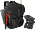 Dnd Backpack - RPG DM Bag for Dungeons and Dragons - Travel Dnd Bag Organizer Fits 6-8 Books Upright, 18" Laptop/Dm Screen Slot, Miniature Storage Foam Trays, Accessories Pockets, Map Strap