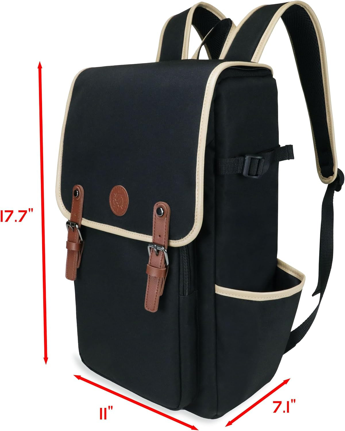 Designer Edition Dnd Backpack - Stylish RPG Backpack for Dungeons and Dragons - Travel Dnd Bag Fits 4 Books and Binder with Miniature Storage, Map Holder, Comfortable Shoulder Straps (Black)