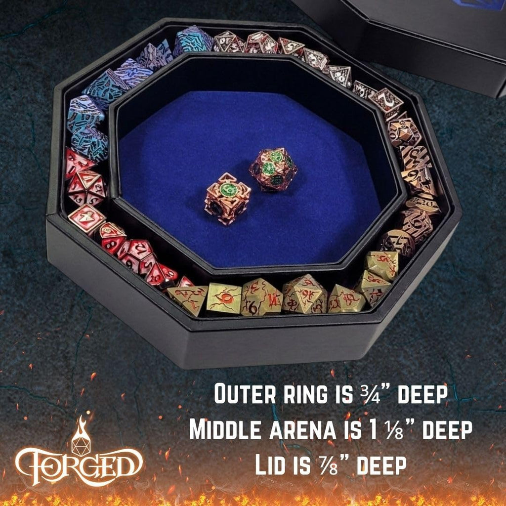 Dice Arena Rolling Tray and Storage Compatible with Any Dice Game, D&D and RPG Gaming