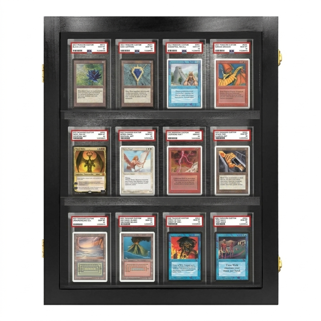 12 Graded PSA- Cards Display