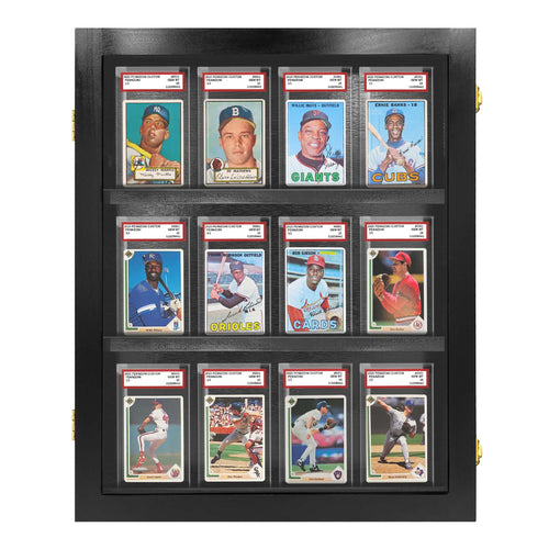 12 Graded PSA- Cards Display