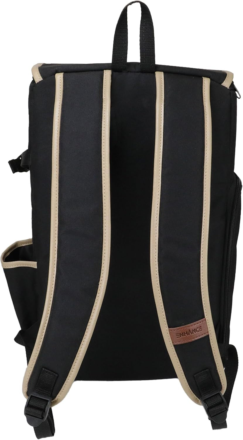 Designer Edition Dnd Backpack - Stylish RPG Backpack for Dungeons and Dragons - Travel Dnd Bag Fits 4 Books and Binder with Miniature Storage, Map Holder, Comfortable Shoulder Straps (Black)