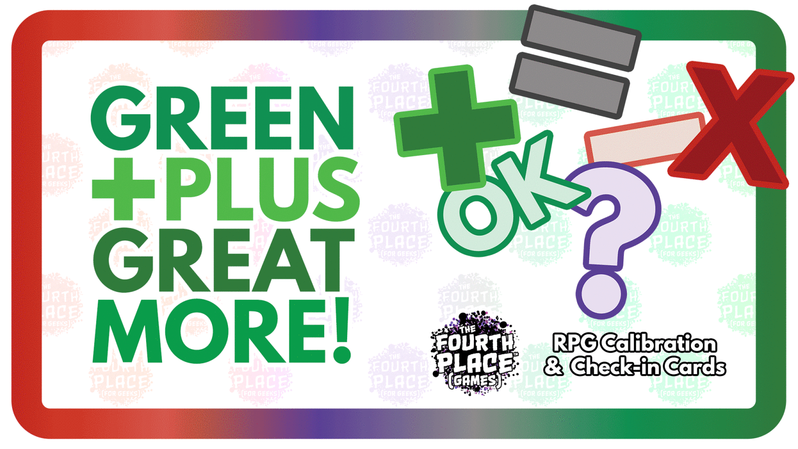 GREEN +PLUS GREAT MORE!